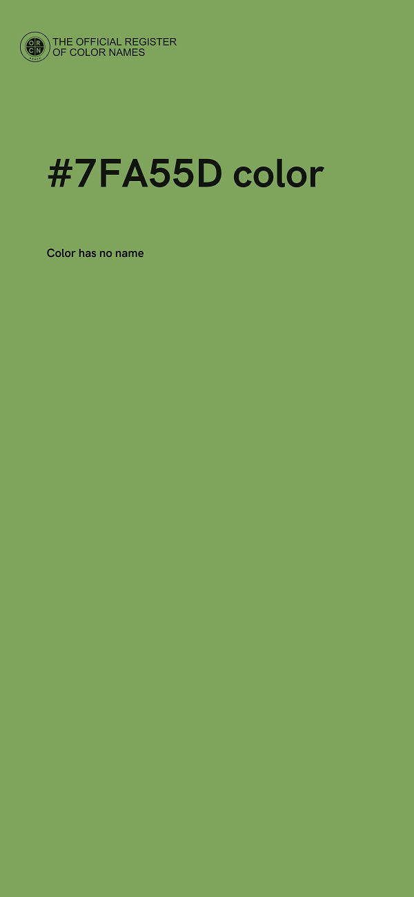 #7FA55D color image