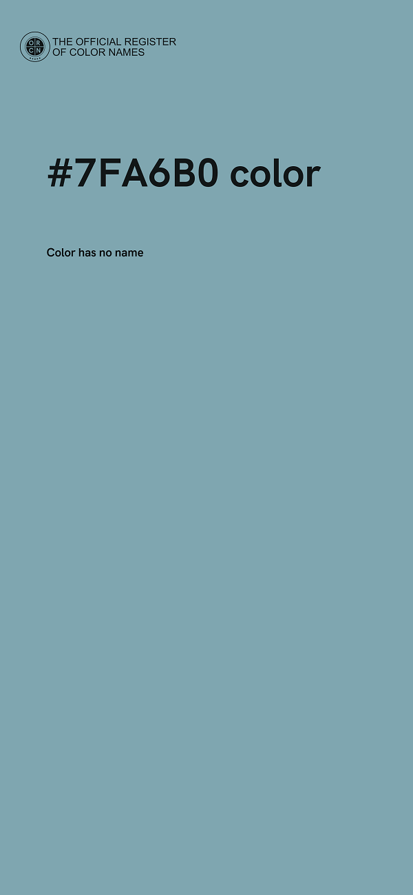 #7FA6B0 color image