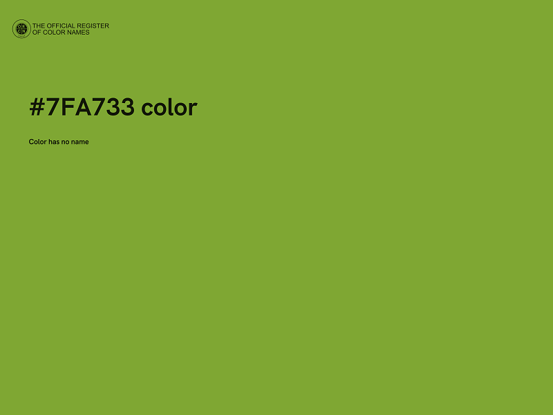 #7FA733 color image