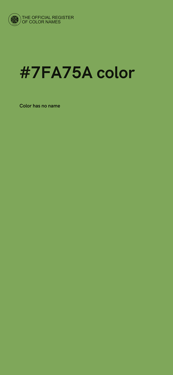 #7FA75A color image