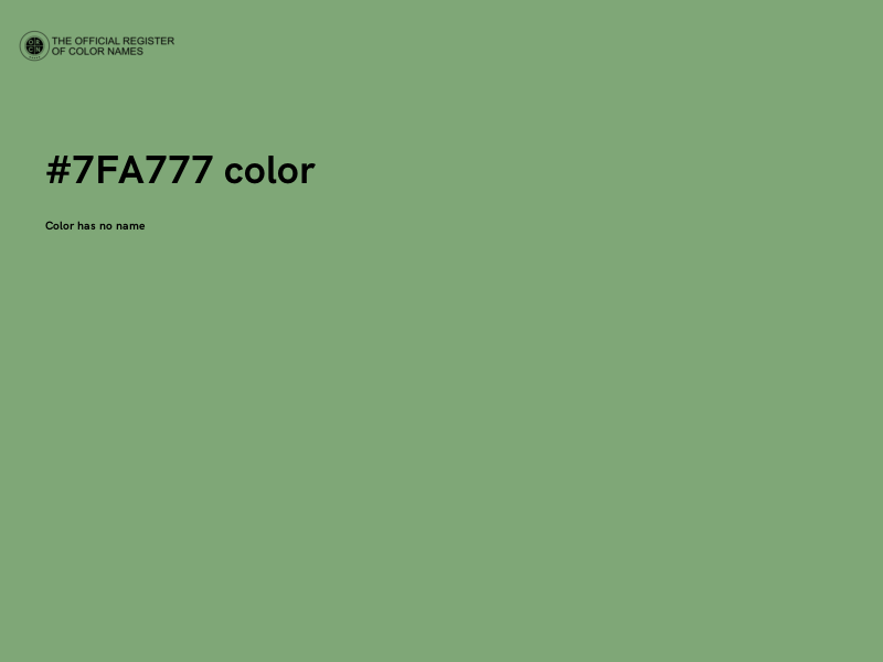 #7FA777 color image