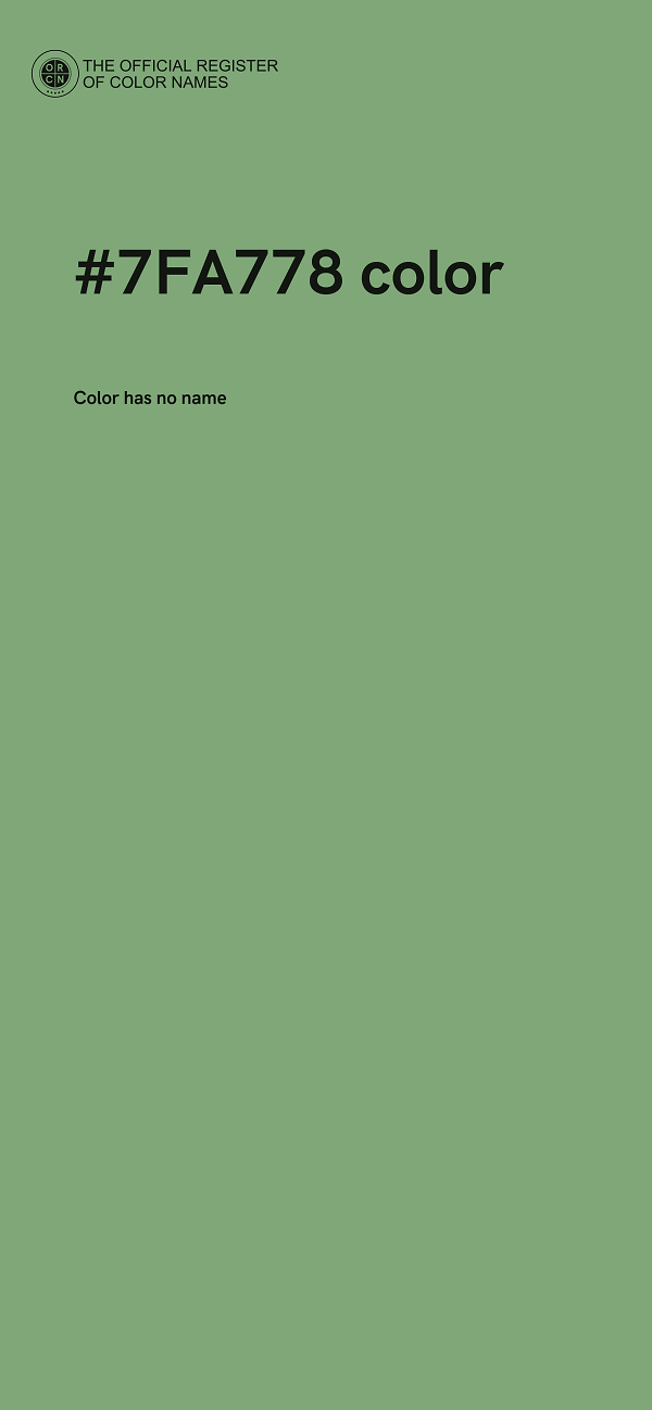 #7FA778 color image
