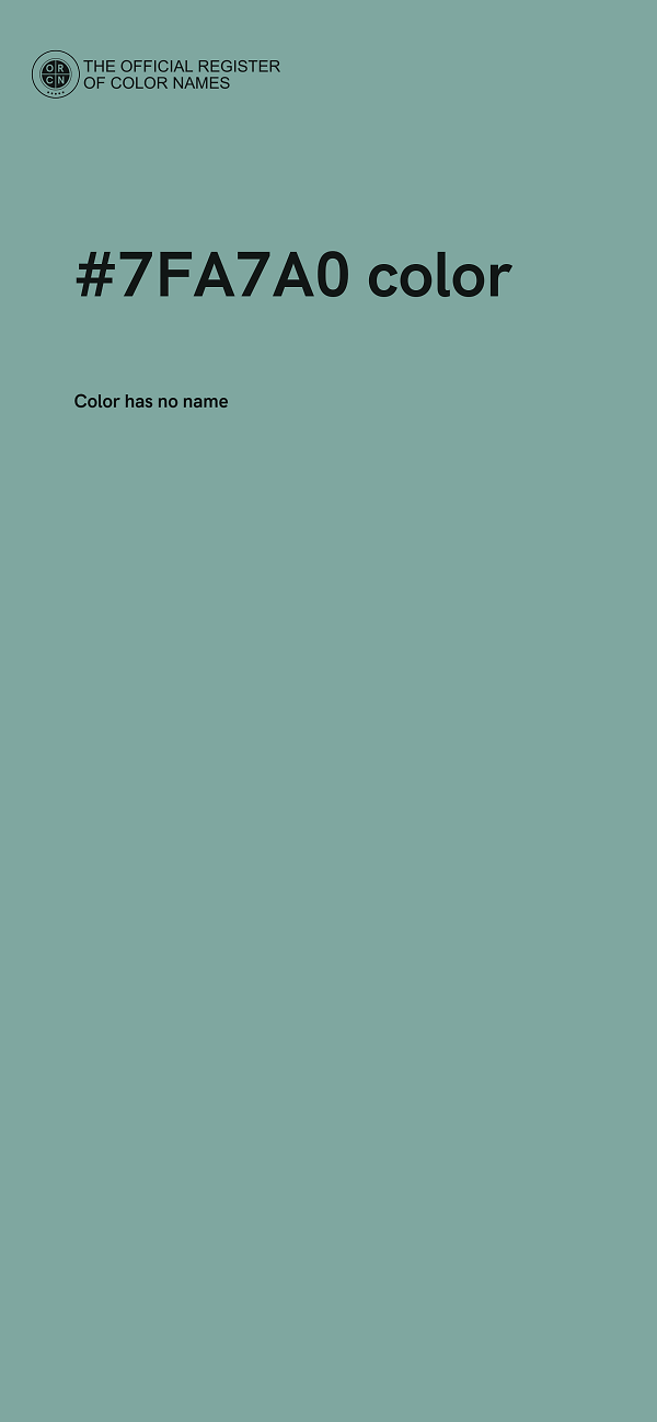 #7FA7A0 color image