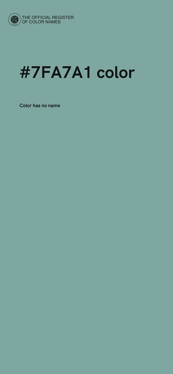 #7FA7A1 color image