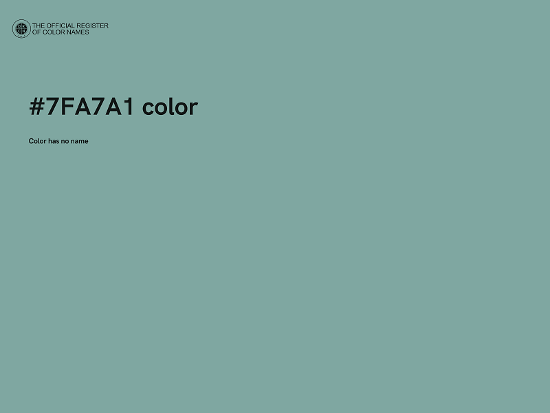 #7FA7A1 color image