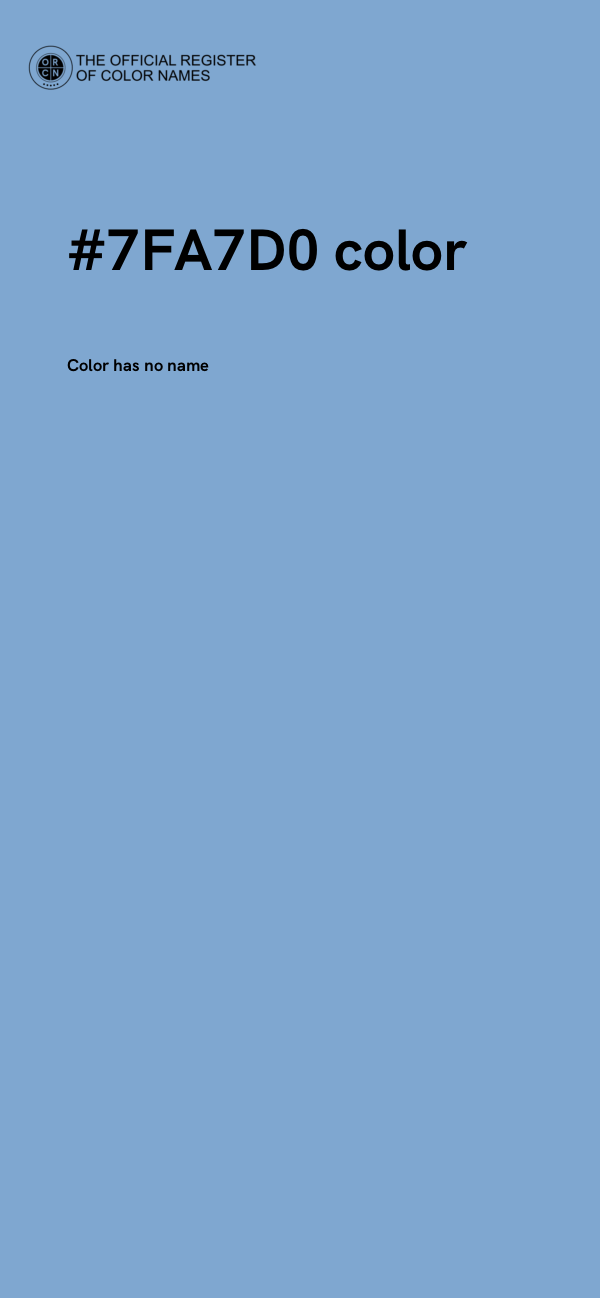 #7FA7D0 color image