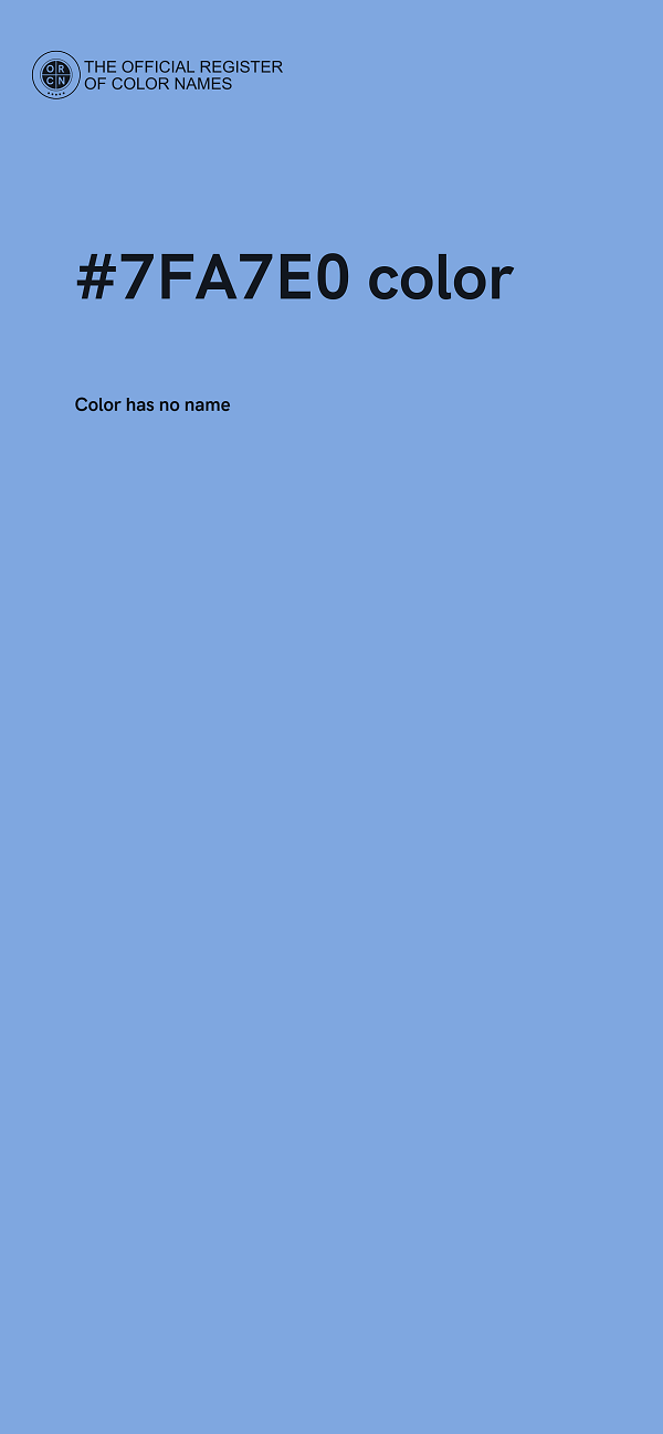 #7FA7E0 color image