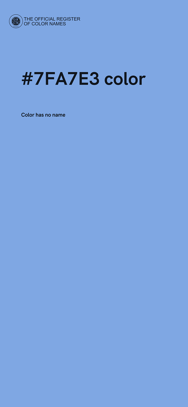 #7FA7E3 color image