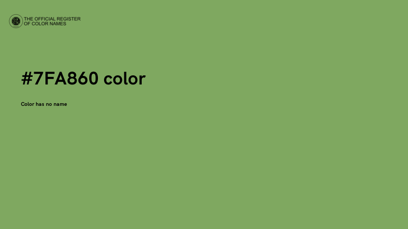 #7FA860 color image