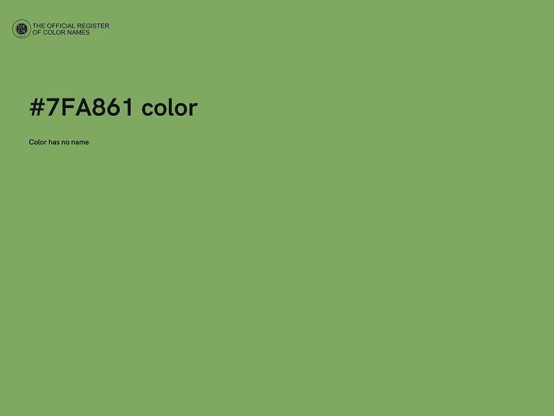 #7FA861 color image