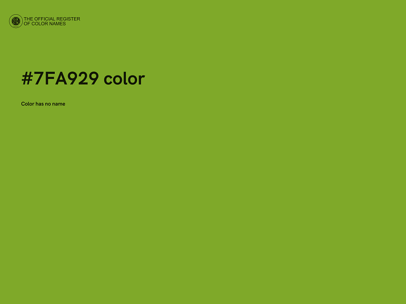 #7FA929 color image