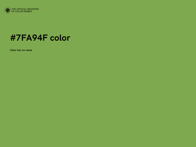#7FA94F color image