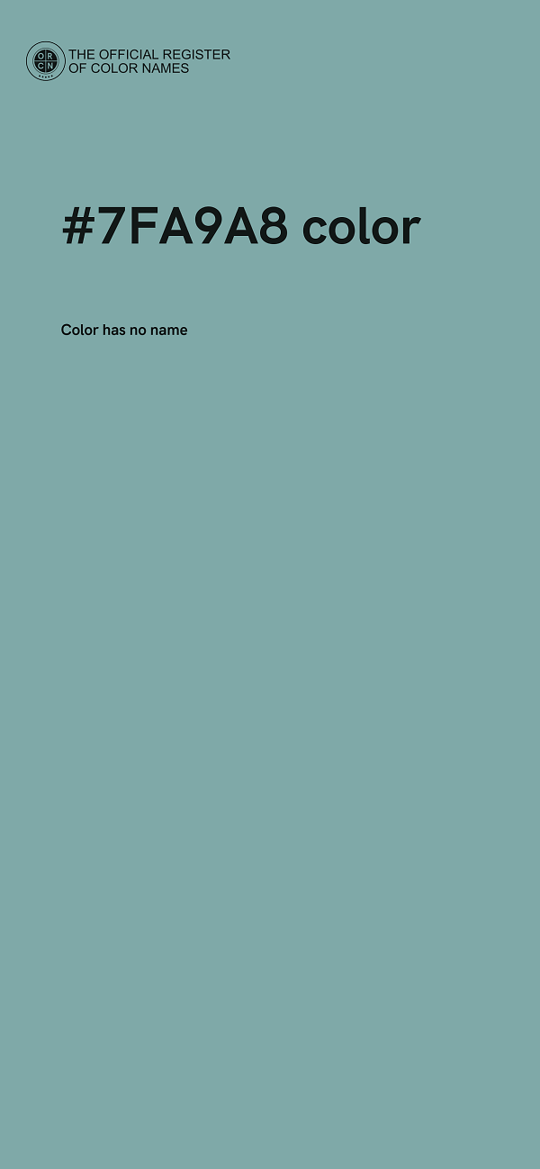 #7FA9A8 color image