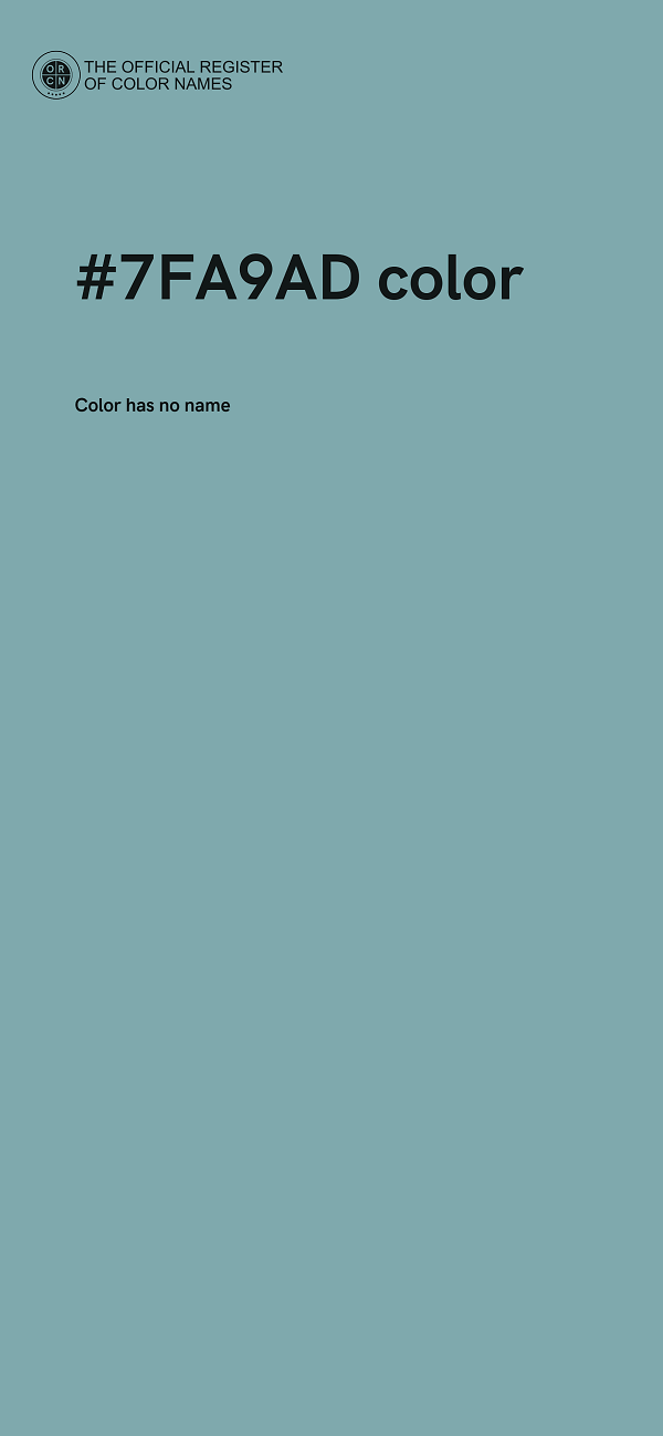#7FA9AD color image