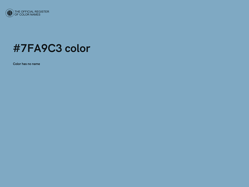 #7FA9C3 color image