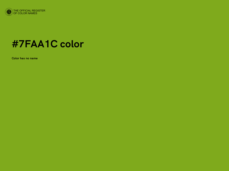 #7FAA1C color image