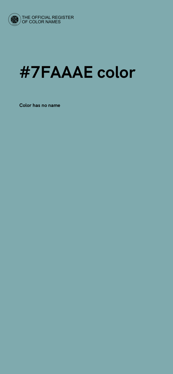 #7FAAAE color image