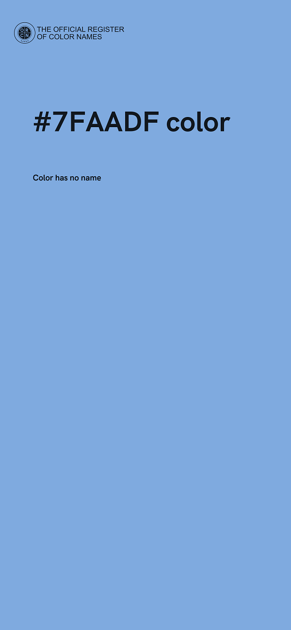 #7FAADF color image