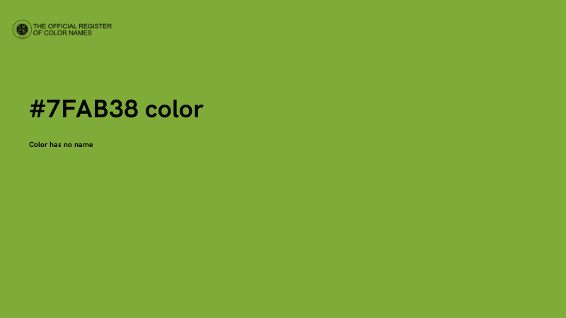 #7FAB38 color image