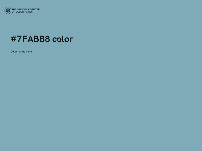 #7FABB8 color image