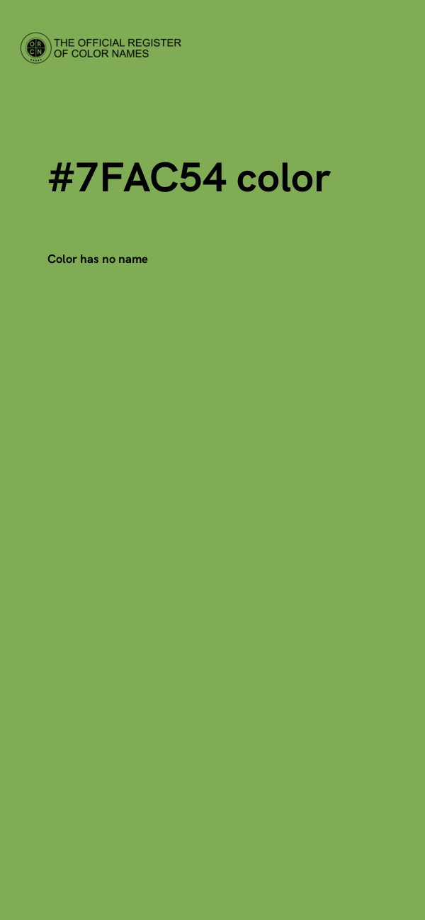 #7FAC54 color image