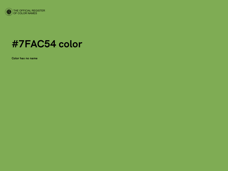 #7FAC54 color image
