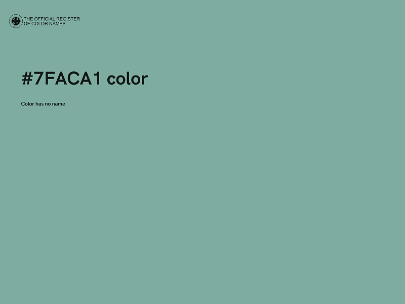 #7FACA1 color image