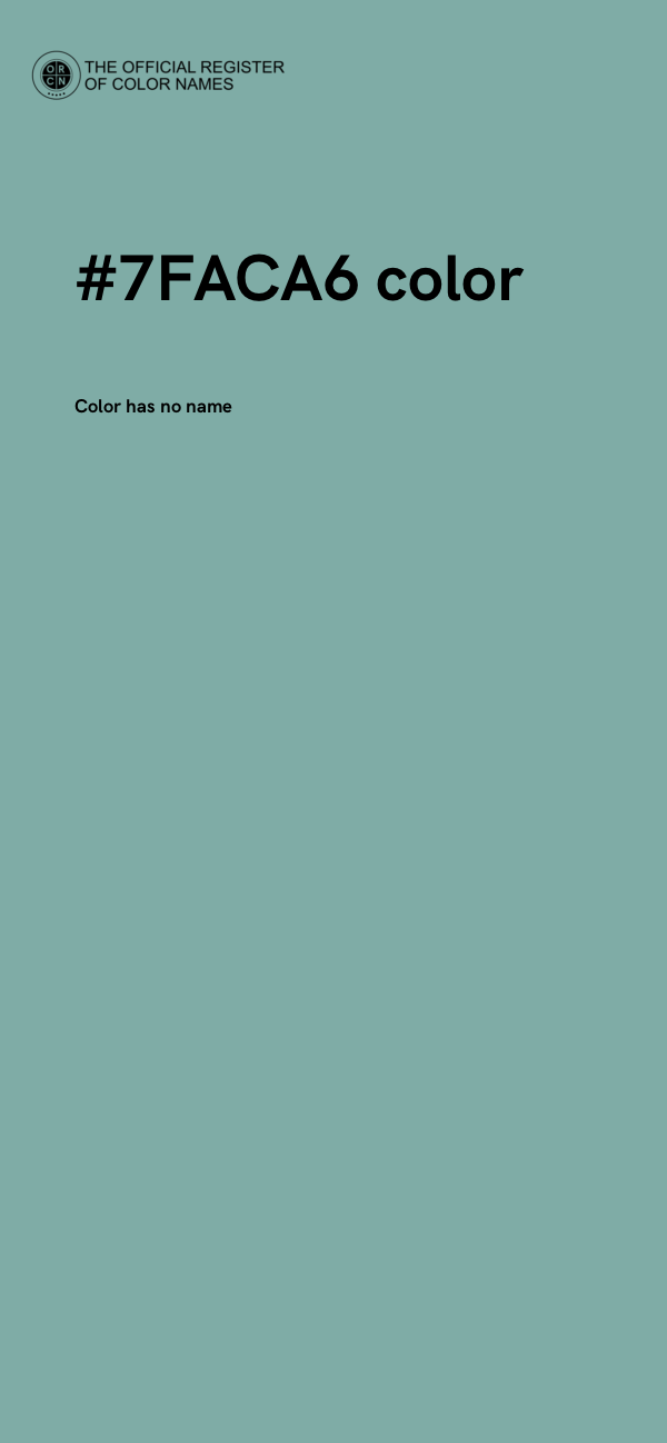 #7FACA6 color image