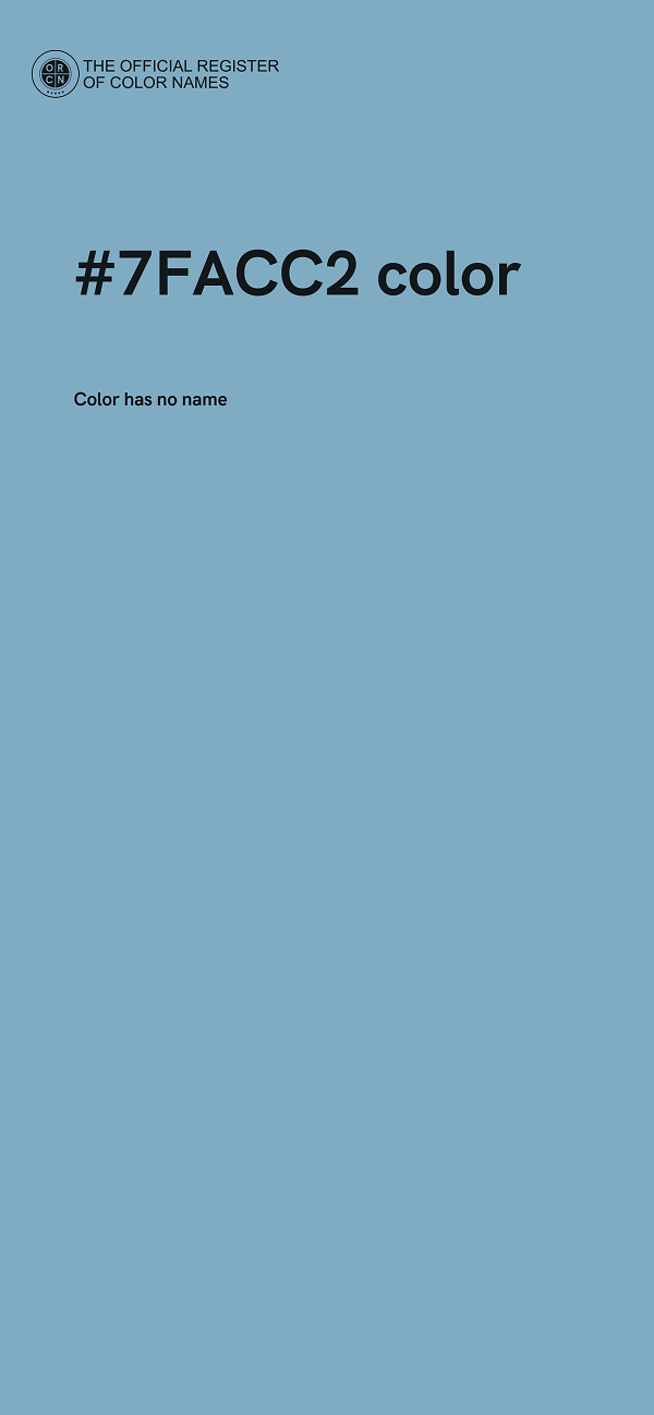 #7FACC2 color image
