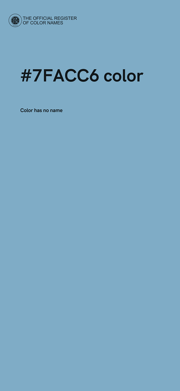 #7FACC6 color image