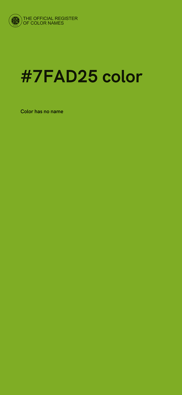 #7FAD25 color image