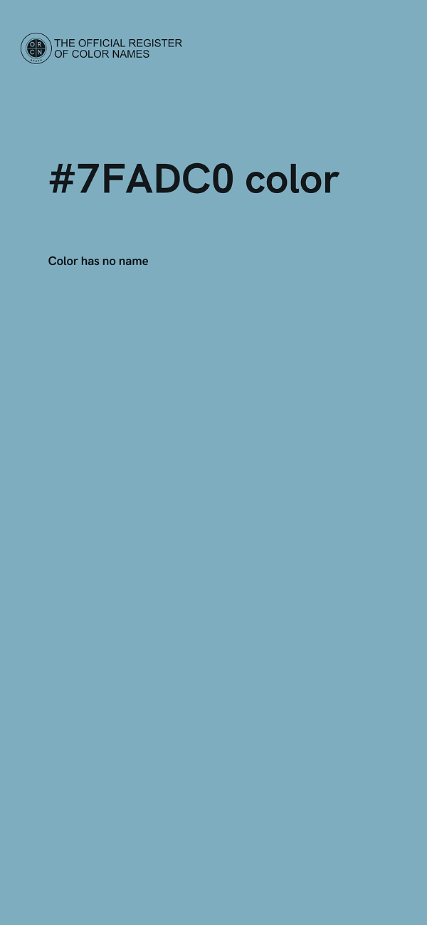 #7FADC0 color image