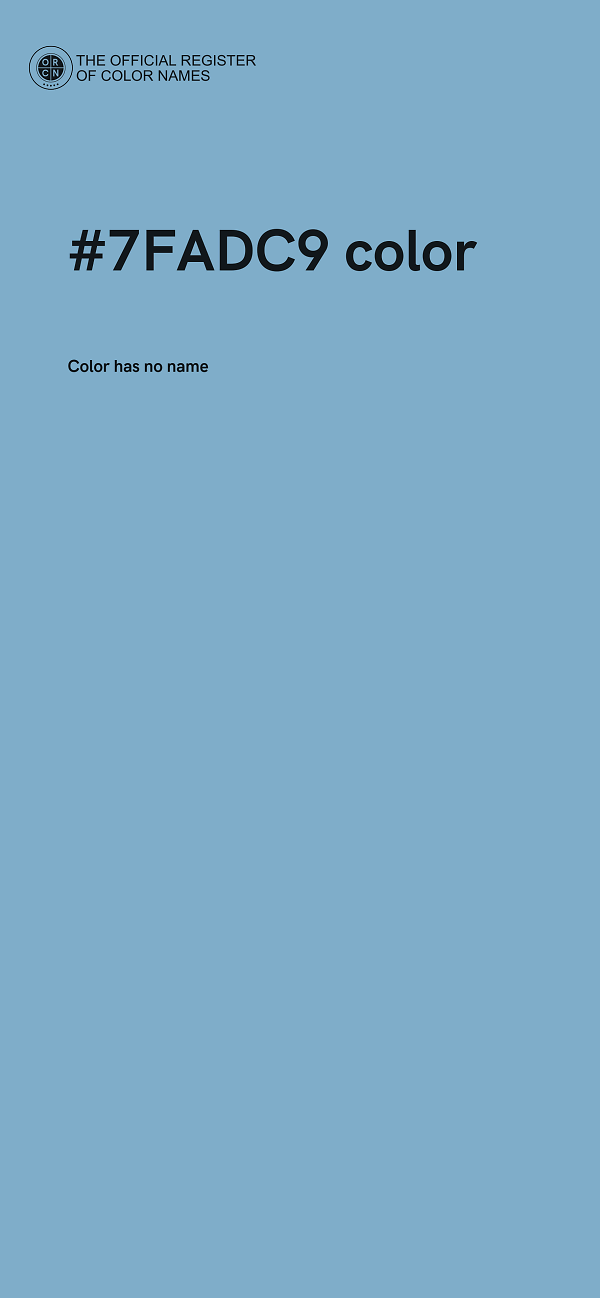 #7FADC9 color image