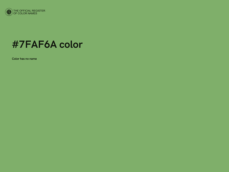 #7FAF6A color image