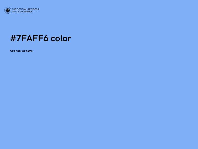 #7FAFF6 color image