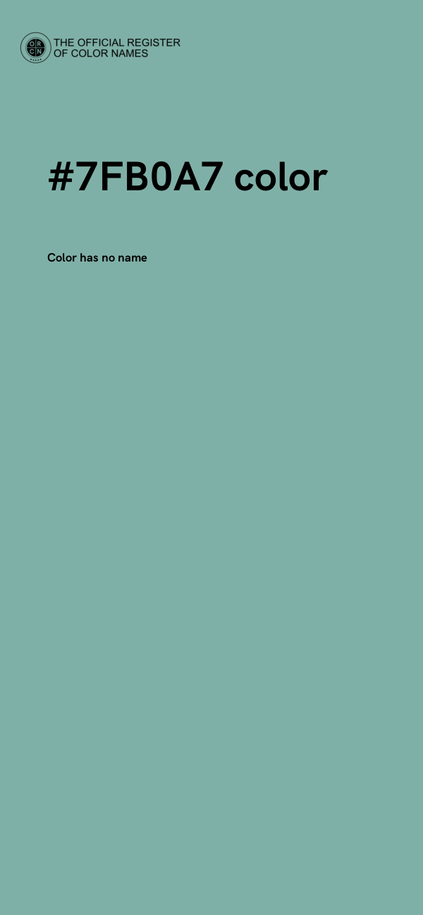#7FB0A7 color image