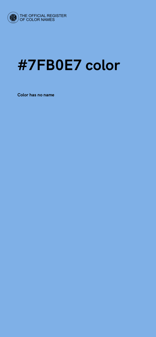 #7FB0E7 color image