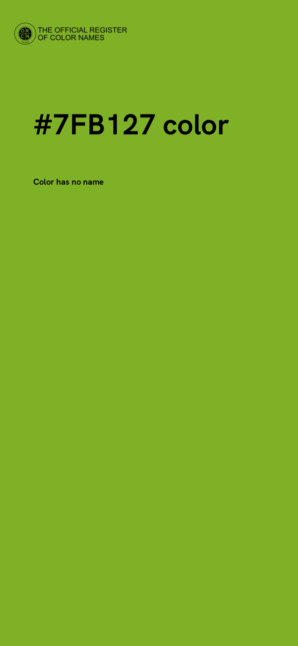 #7FB127 color image