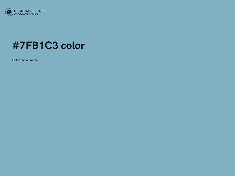 #7FB1C3 color image