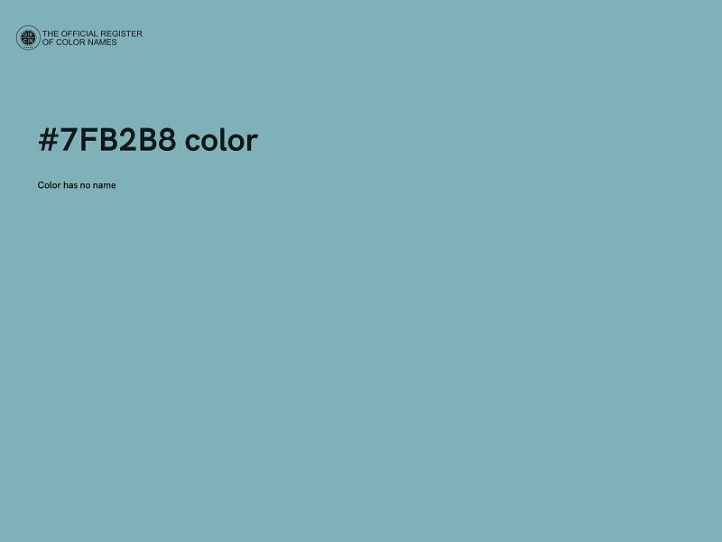 #7FB2B8 color image