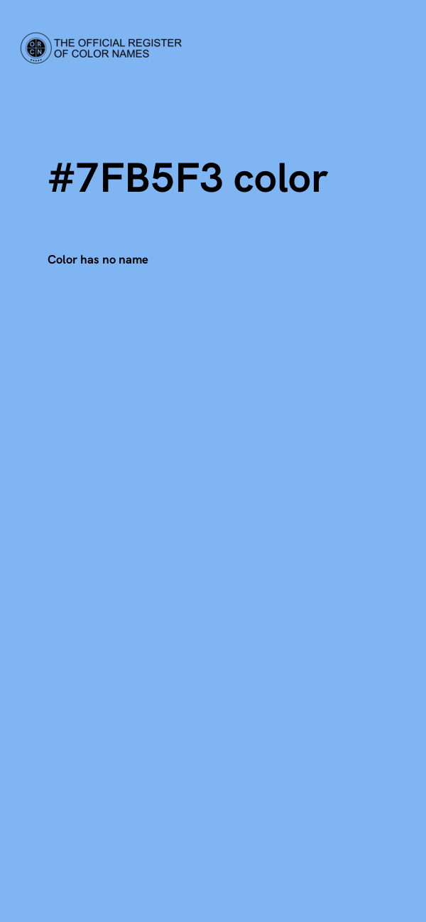 #7FB5F3 color image