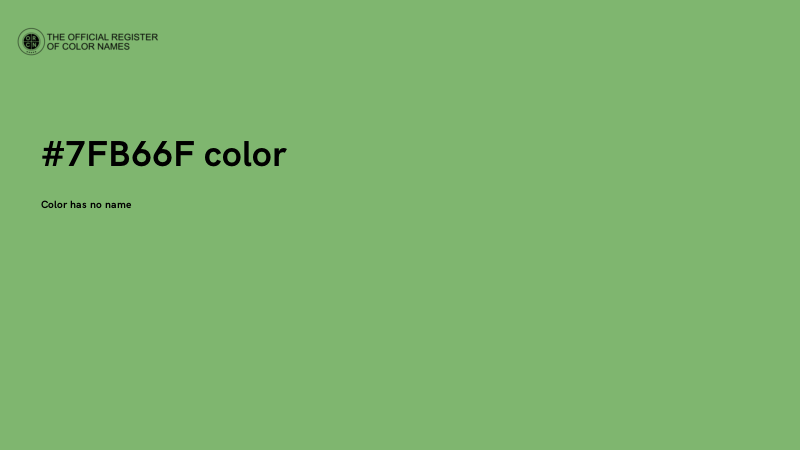 #7FB66F color image