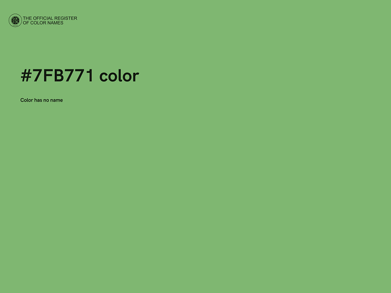 #7FB771 color image