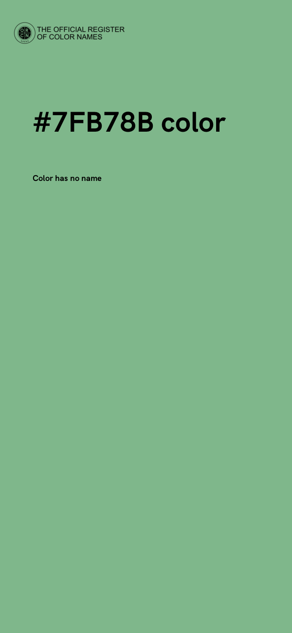 #7FB78B color image