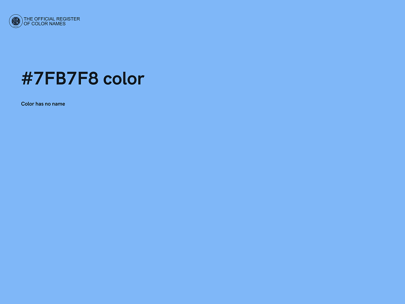 #7FB7F8 color image