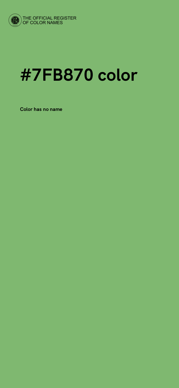 #7FB870 color image