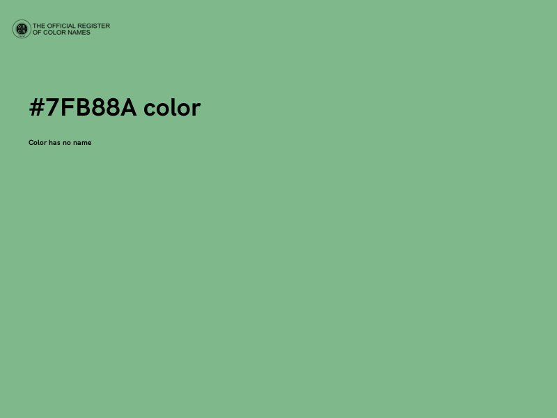 #7FB88A color image