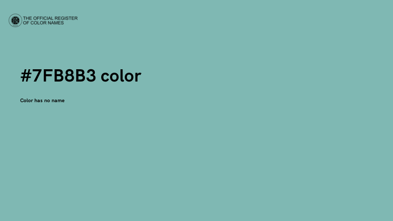 #7FB8B3 color image