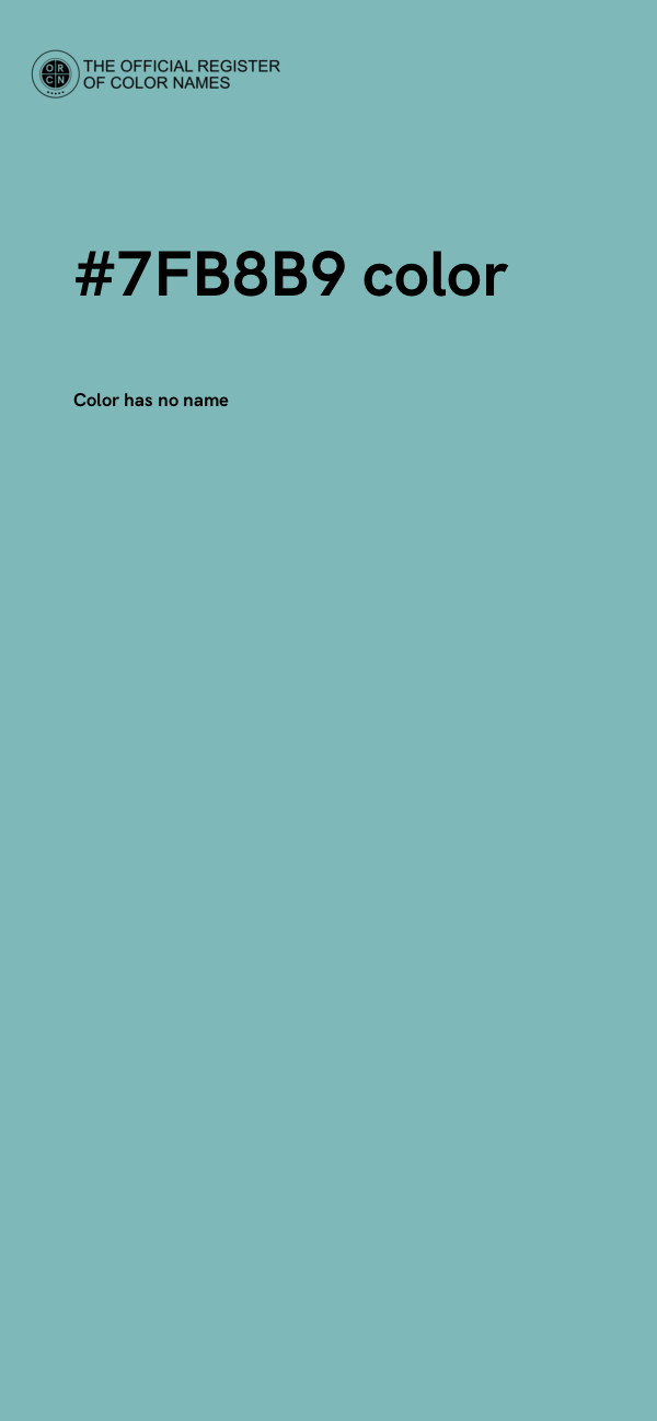 #7FB8B9 color image