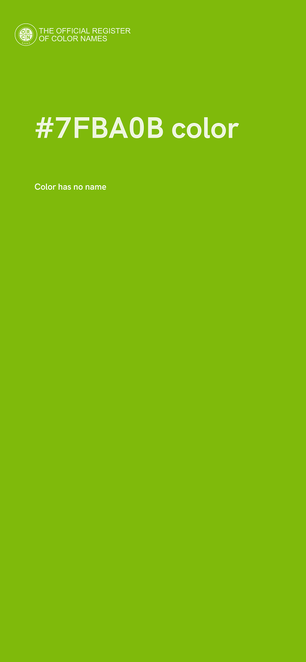 #7FBA0B color image